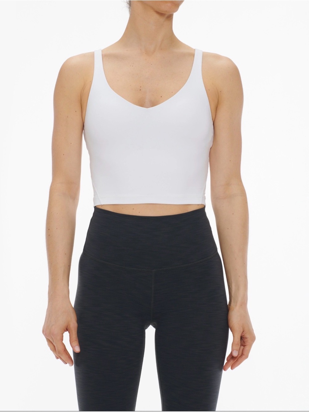 Lululemon Align Tank White Nulu Built-In Bra Yoga Top Size 4